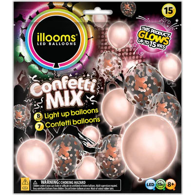 Illooms Confetti Rose Gold Mix (15-pk)