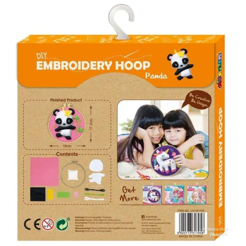 Avenir DIY Embroidery Hoop Panda