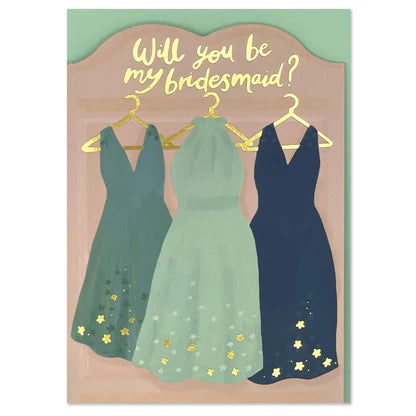 Raspberry Blossom Will You Be My Bridesmaid? Bridesmaid Dresses Card