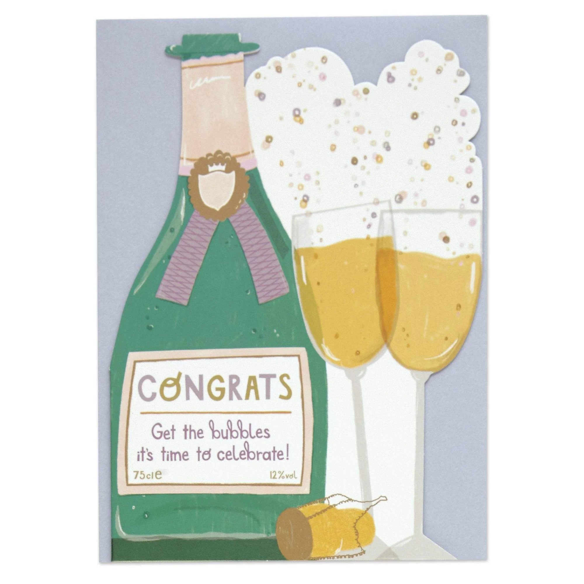 Raspberry Blossom Congrats - Get The Bubbles Its Time To Celebrate!