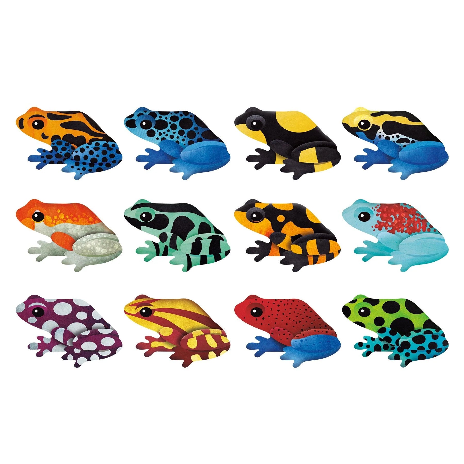 Mudpuppy Shaped Memory Match Game: Tropical Frogs