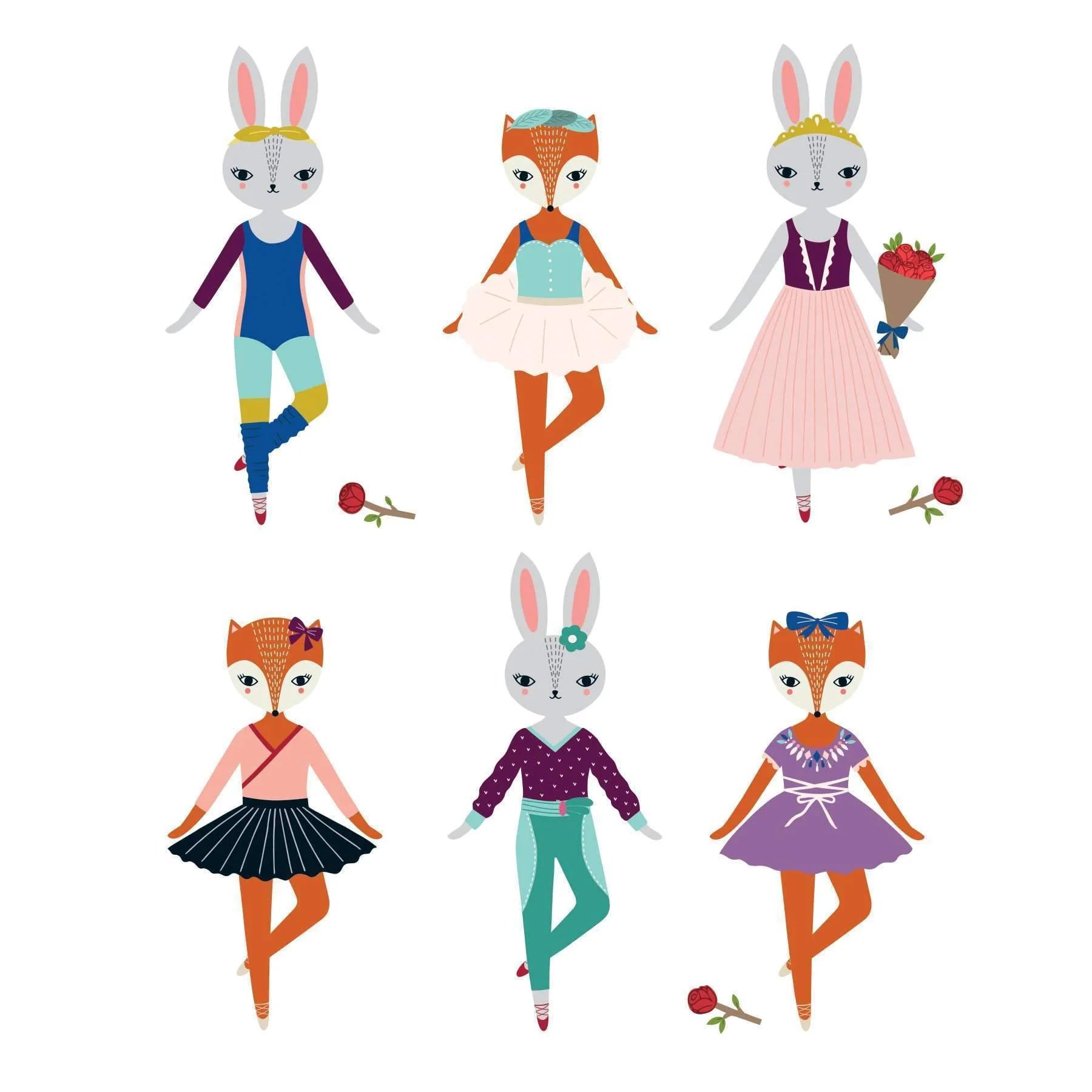 Mudpuppy Magnetic Dress-up: Woodland Ballet