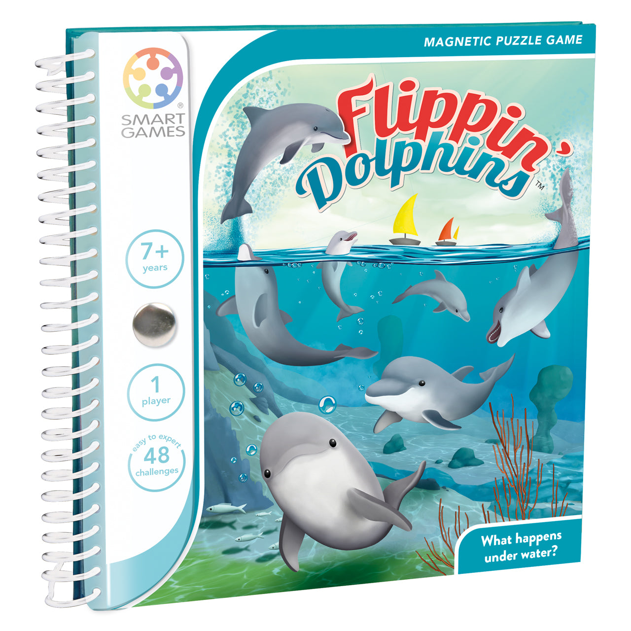 SmartGames Magnetic Travel Games: Flippin Dolphins