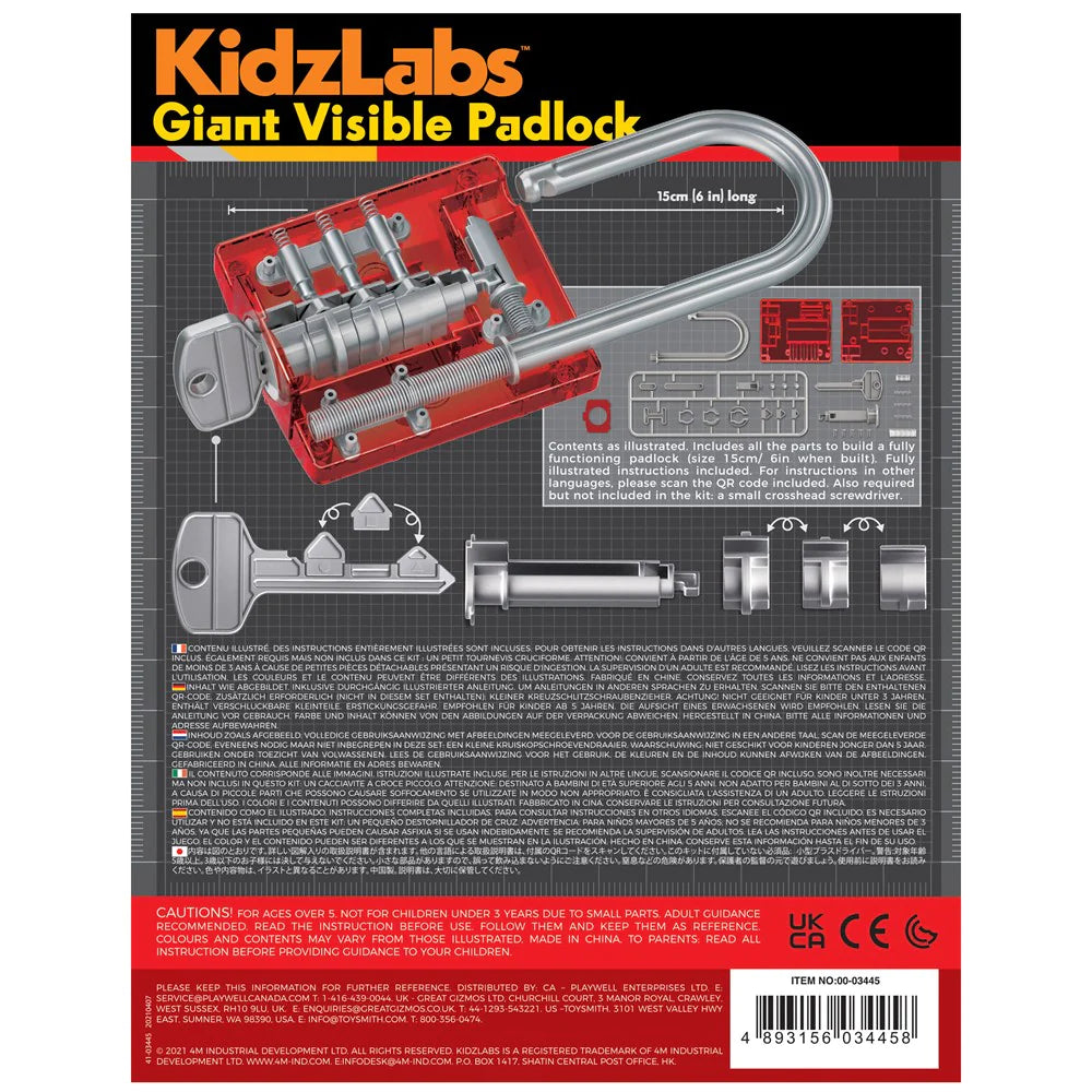 4M KidzLabs Giant Padlock