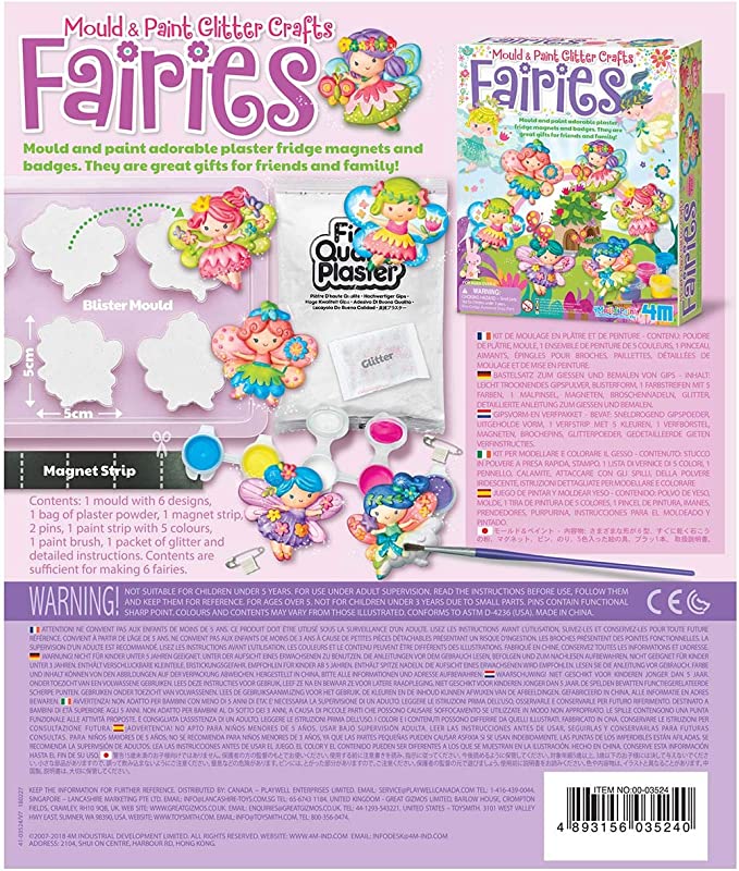 4M Mould & Paint Glitter Fairies