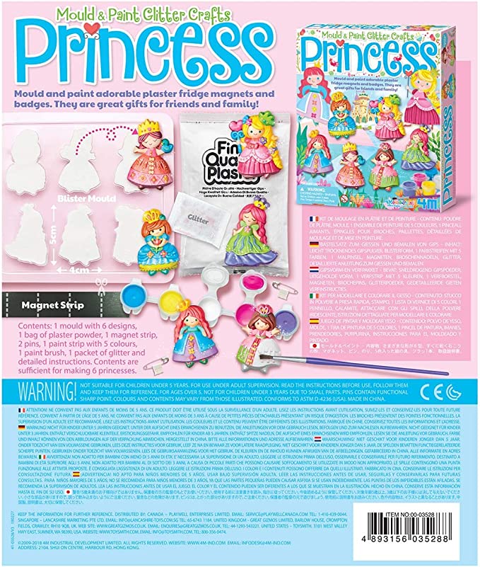 4M Mould & Paint Glitter Princess