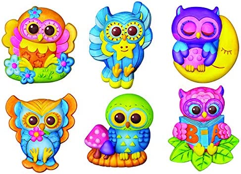 4M Mould & Paint Glow-In-The-Dark Owls