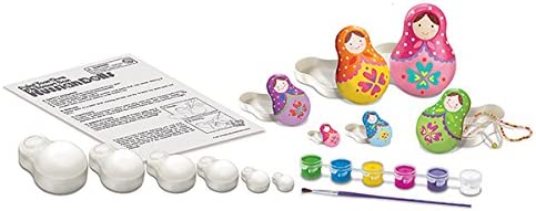 4M Paint Your Own Trinket Box Russian Dolls