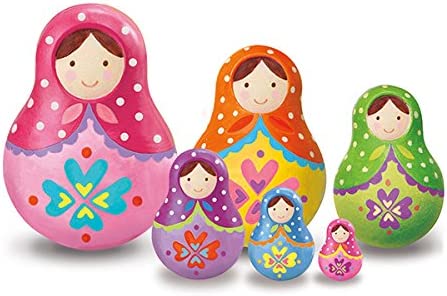 4M Paint Your Own Trinket Box Russian Dolls