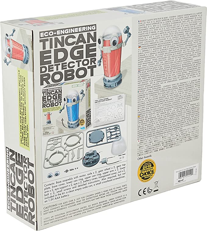 4M Green Science Eco-Engineering Tin Can Edge Detector Robot