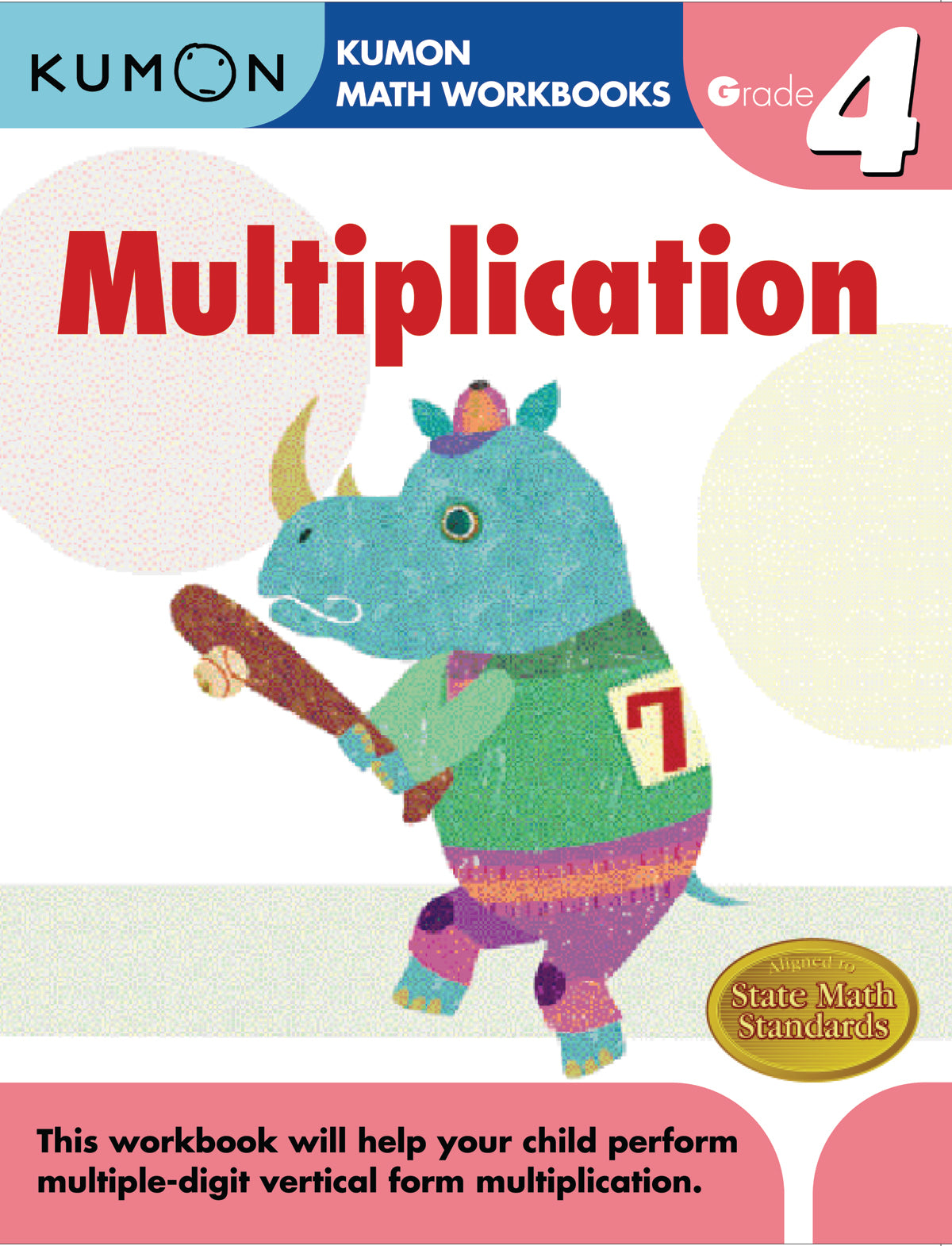 Kumon Math Workbooks Grade 4: Multiplication