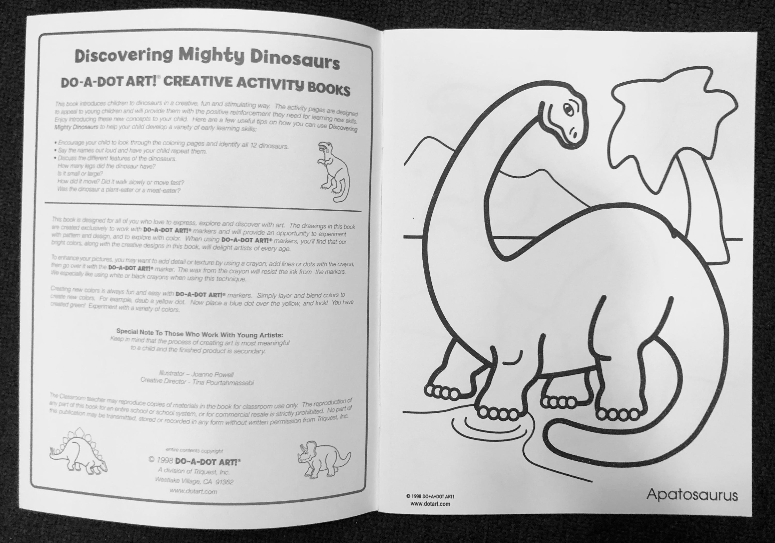 Do-A-Dot Art Creative Activity Book: Dinosaurs