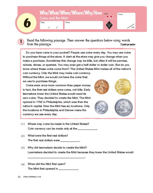 Kumon Grade 4: Reading Workbooks