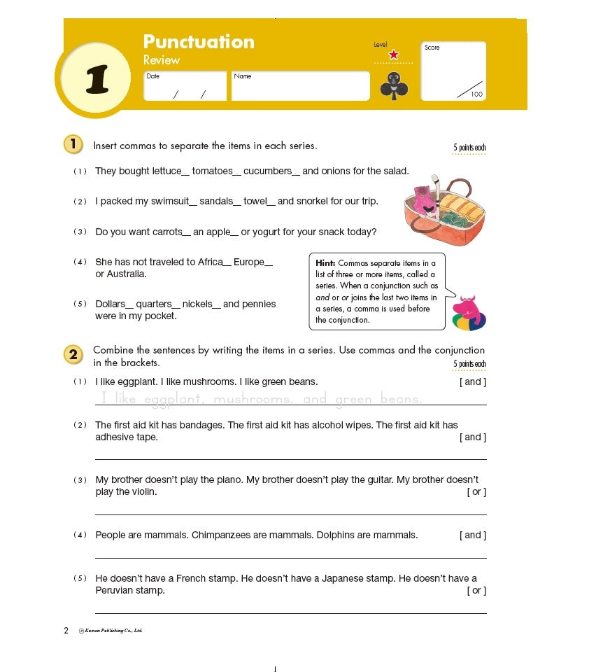 Kumon Grade 5: Writing Workbook