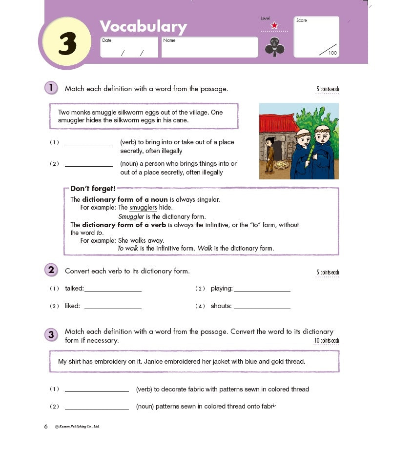 Kumon Grade 6: Writing Workbook