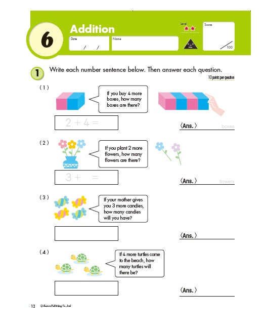 Kumon Grade 1: Word Problems