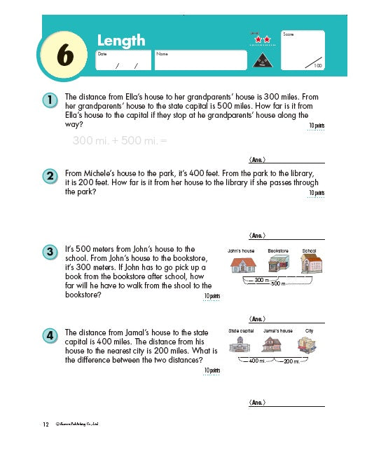 Kumon Grade 3: Word Problems