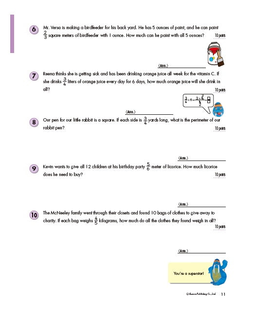 Kumon Grade 6: Word Problems