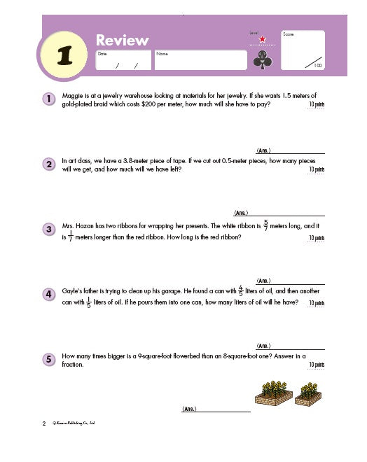 Kumon Grade 6: Word Problems