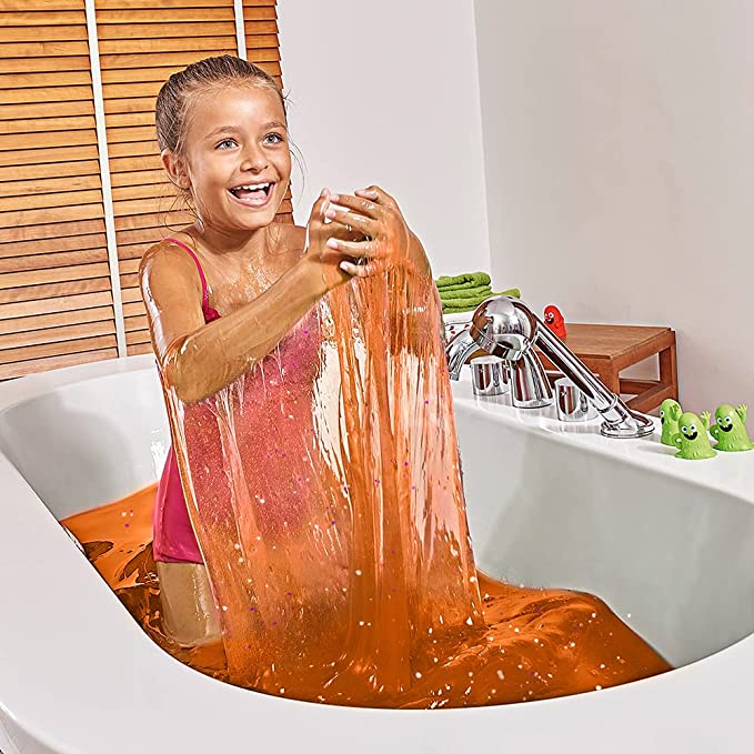 Zimpli Kids Ryans World Slime Baff: Glitter Orange