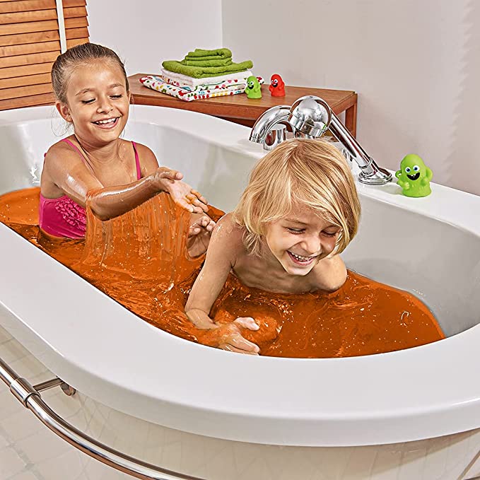 Zimpli Kids Ryans World Slime Baff: Glitter Orange