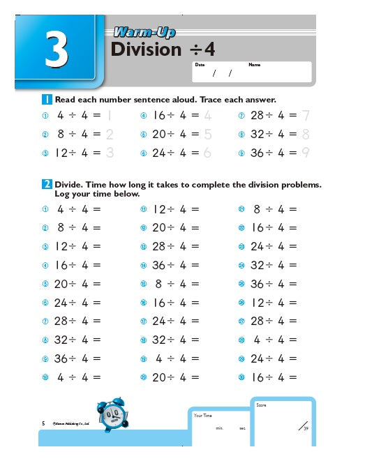 Kumon Speed & Accuracy: Division