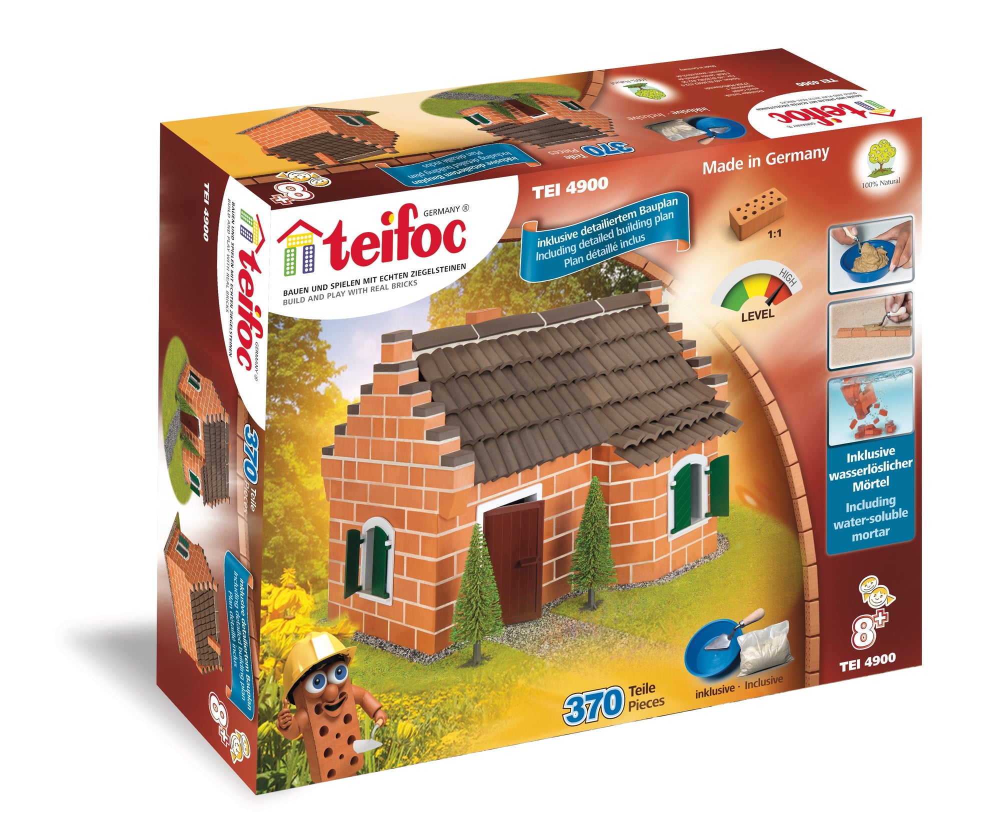 Teifoc Farm Building Brick Set Construction Toy Real Brick