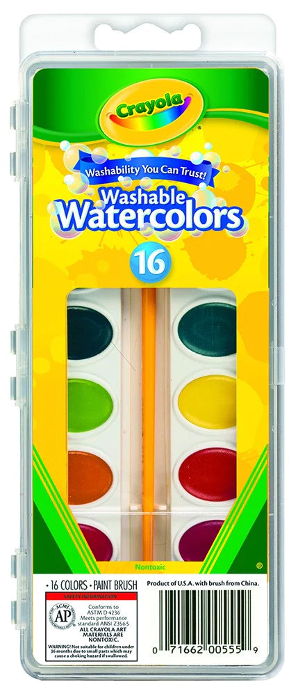 Crayola Washable Watercolors 16ct