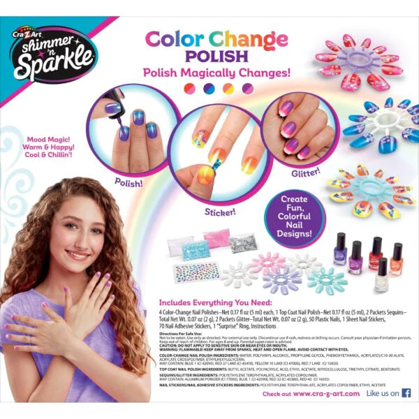 Cra-Z-Art Shimmer And Sparkle Mood Magic Nail Art Set