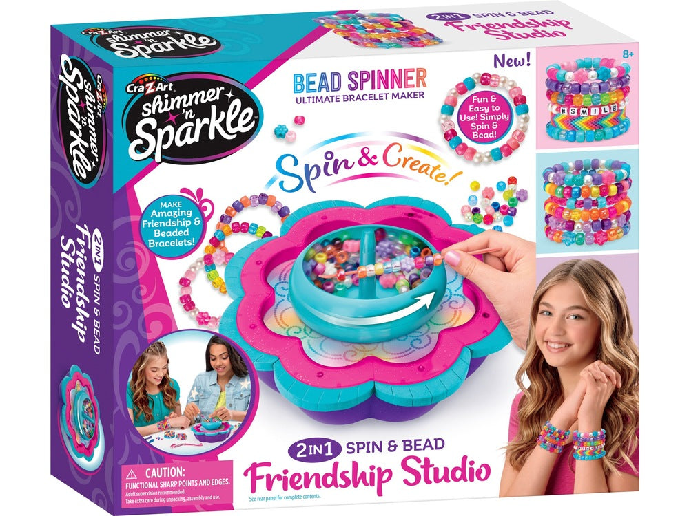 Cra-Z-Art Shimmer And Sparkle Bead Spinner Ultimate Bracelet Maker