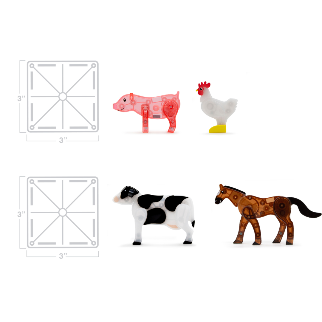 Magna-Tiles Farm Animals 25 piece set