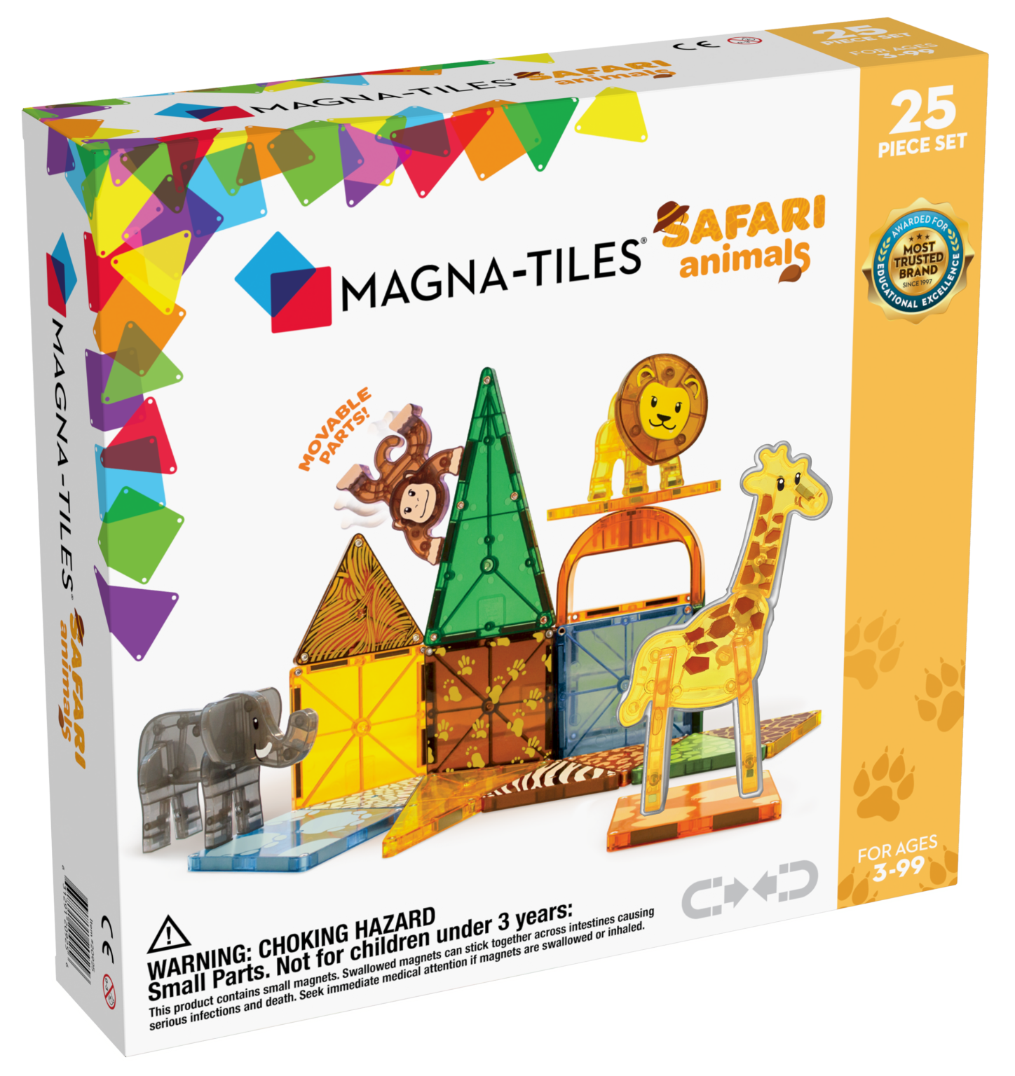 Magna-Tiles Safari Animals 25 Piece Set