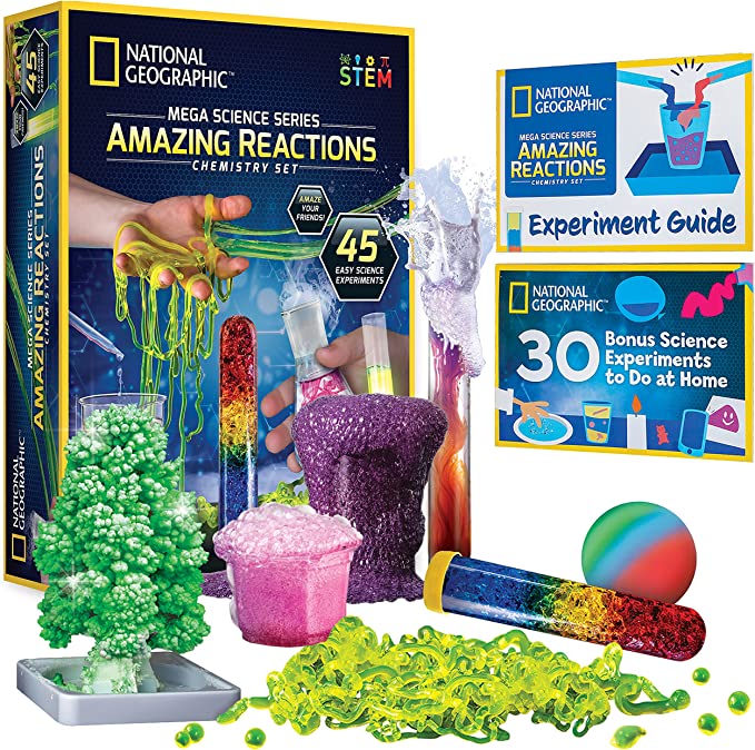 National Geographic Amazing Reactions Chemistry Set