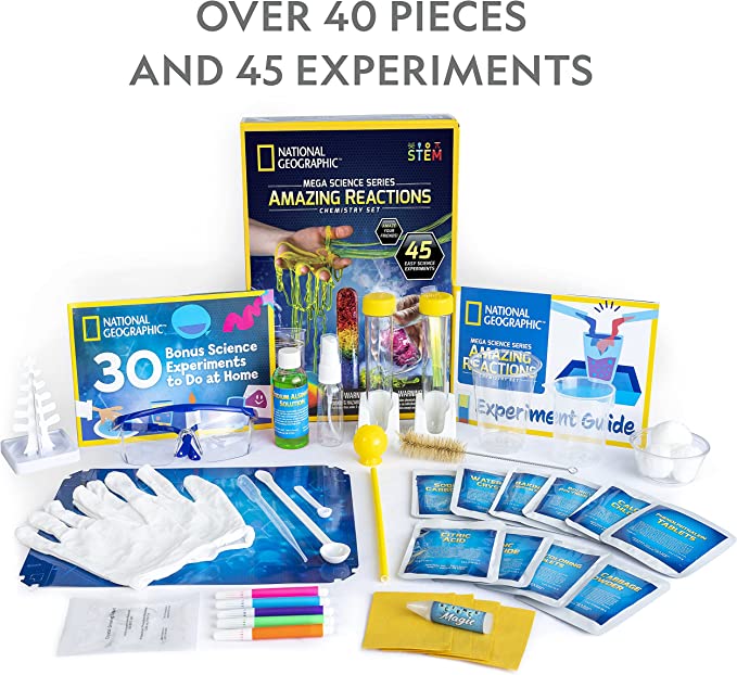 National Geographic Amazing Reactions Chemistry Set